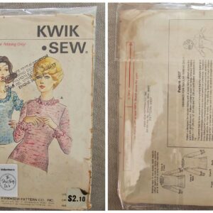 Pattern: Kwik Sew #607 Ladies Top (Sized for 3 widths of tubular ribbing - 10", 12" & 14").