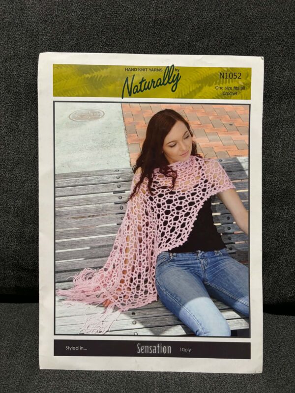Leaflet: Crochet Shawl/Poncho in 10 Ply.