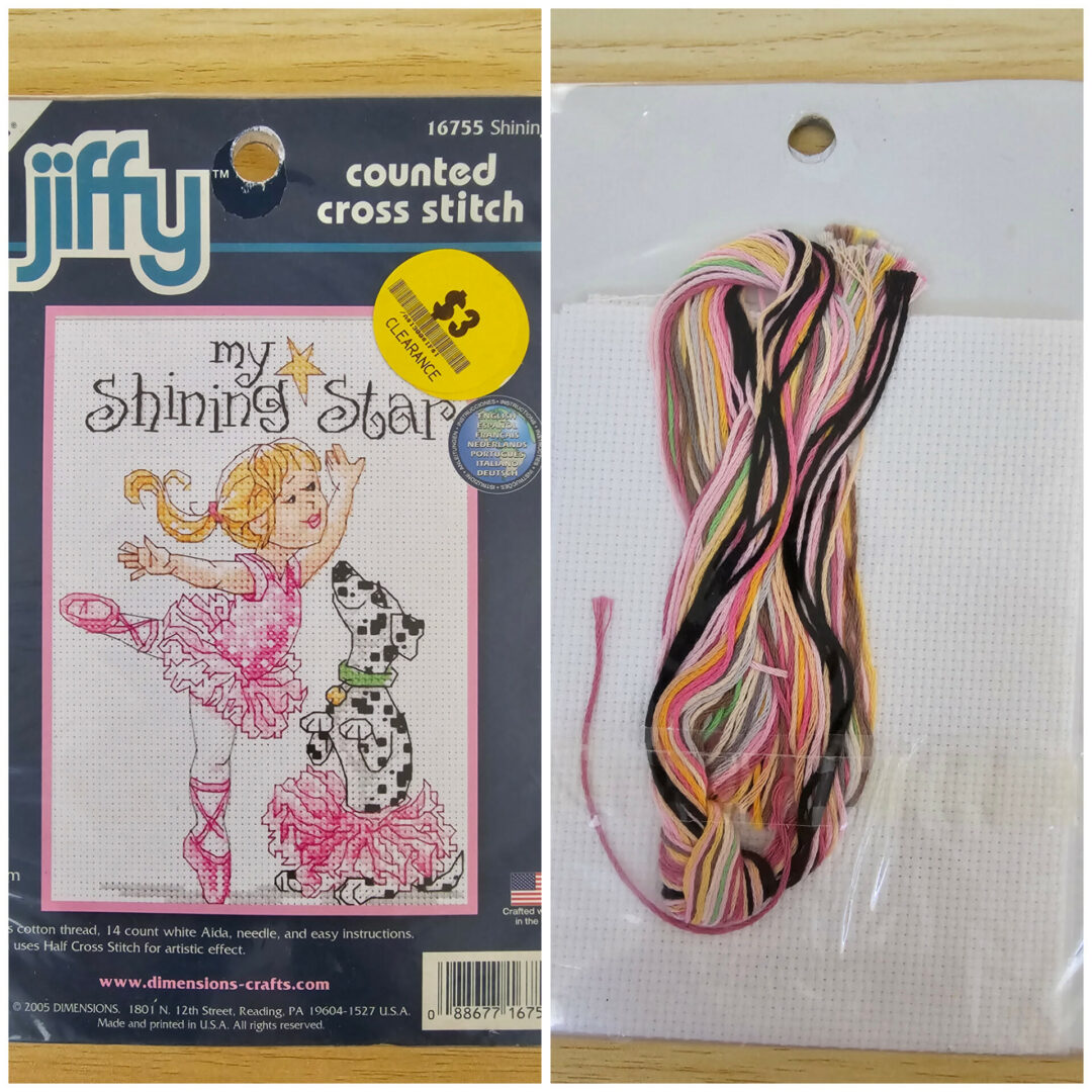 Dimensions Sunset Jiffy Counted Cross Stitch Kit titled "My Shining Star"